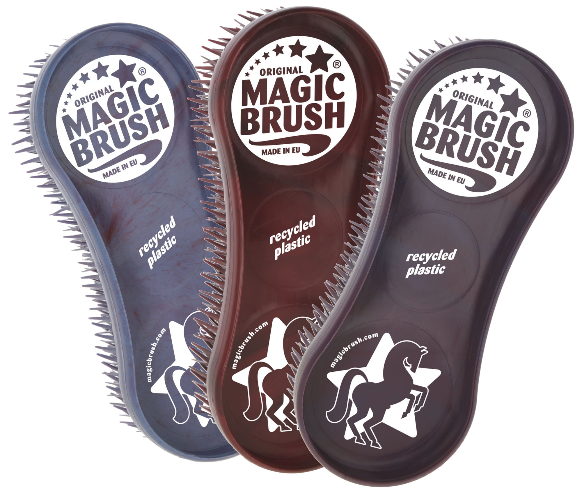Zestaw szczotek WildBerry Recycled, MagicBrush - Cavalo